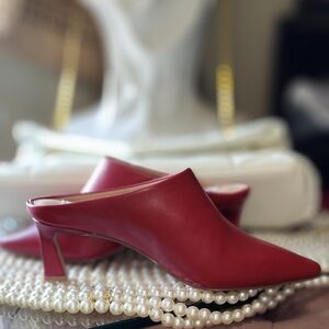 NEW Elegant Red Women's Mules